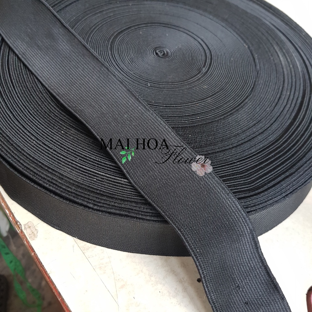 Dây thun quần đen size 4cm hàng dày đanh đẹp chun may quần áo Maihoaflower