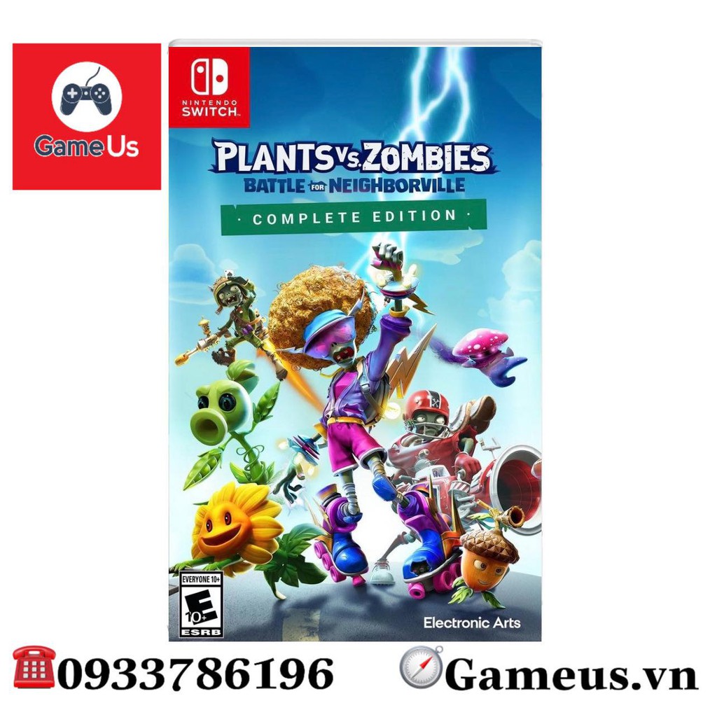 Game Nintendo Switch : Plants vs. Zombies Battle for Neighborville Complete Edition Hệ Us