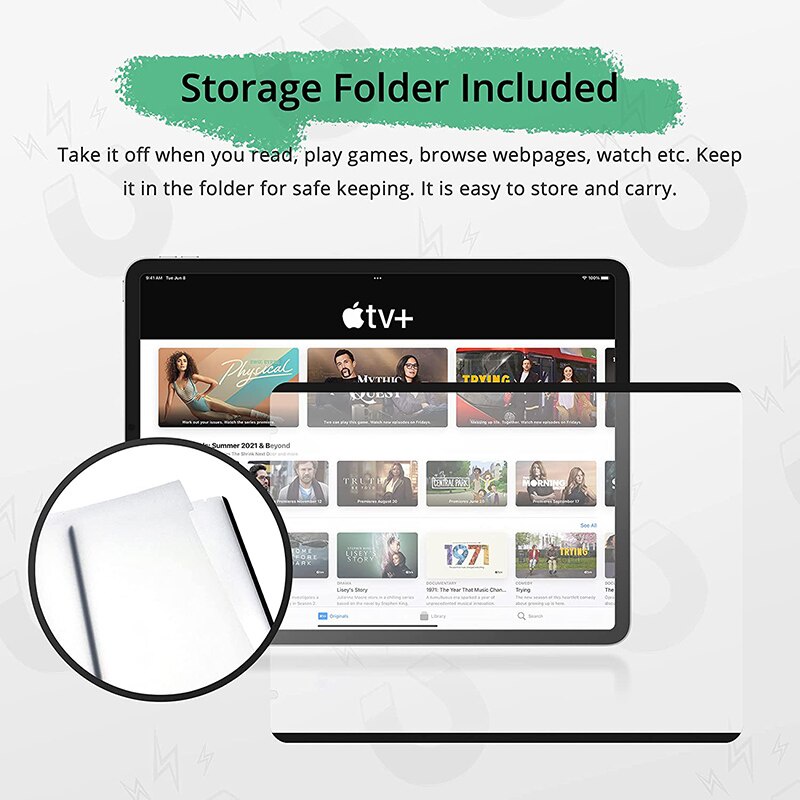 Miếng bảo vệ màn hình hút nam châm có thể tháo rời cho Samsung S6 Lite/S7/S7 FE/S7 Plus/S8/S8PLUS