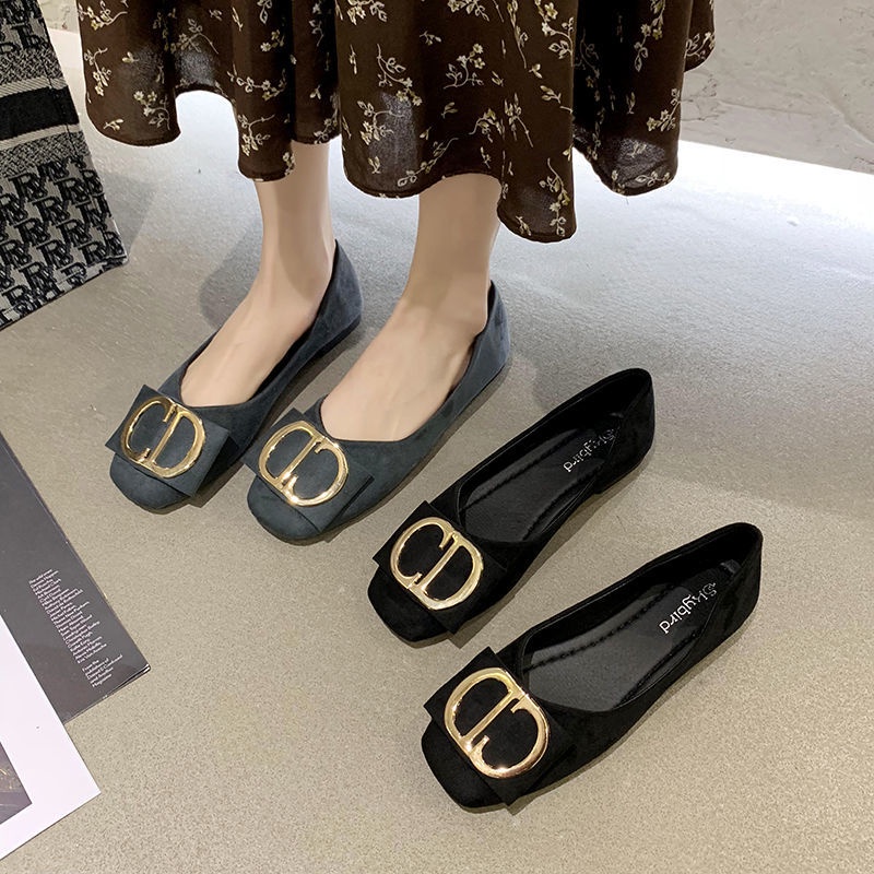 Giày Lười Đế Mềm Mũi Vuông Size Lớn 35-43 41 Thời Trang Cho Nữ
