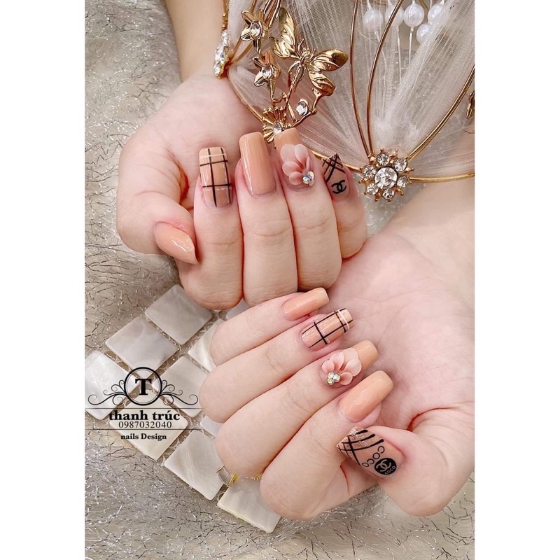 hoa nail - hoa bột xinh