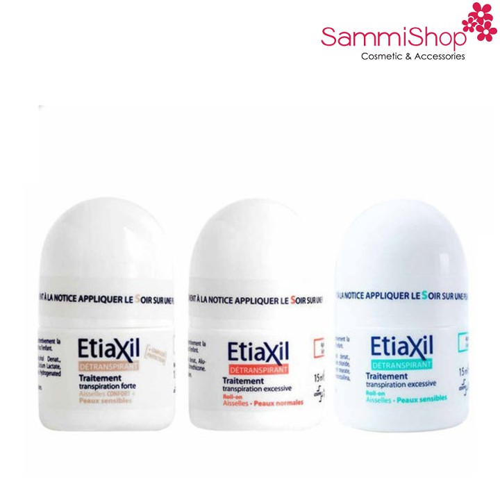 [Mã SKAMA8 giảm 8% đơn 300K] Lăn Khử Mùi EtiaXil Detranspirant Aisselles Peaux Sensibles 15ml