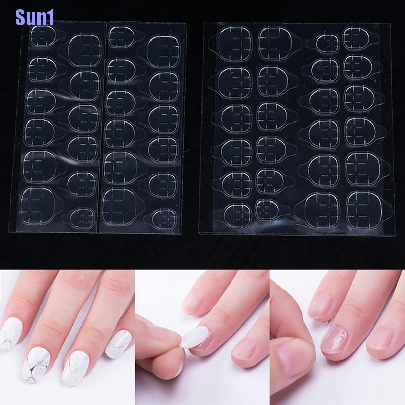 (Hàng Mới Về) Bộ 240 Miếng Dán Móng Tay 2 Mặt Tiện Lợi