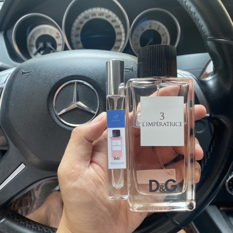 Paris Perfume [Chính Hãng] Nước Hoa Nữ Mini 𝘿𝙂 3 𝙇'𝙞𝙢𝙥𝙚𝙧𝙖𝙩𝙧𝙞𝙘𝙚_Hương Thơm Đánh Bay Mùa Hè Oi Bức