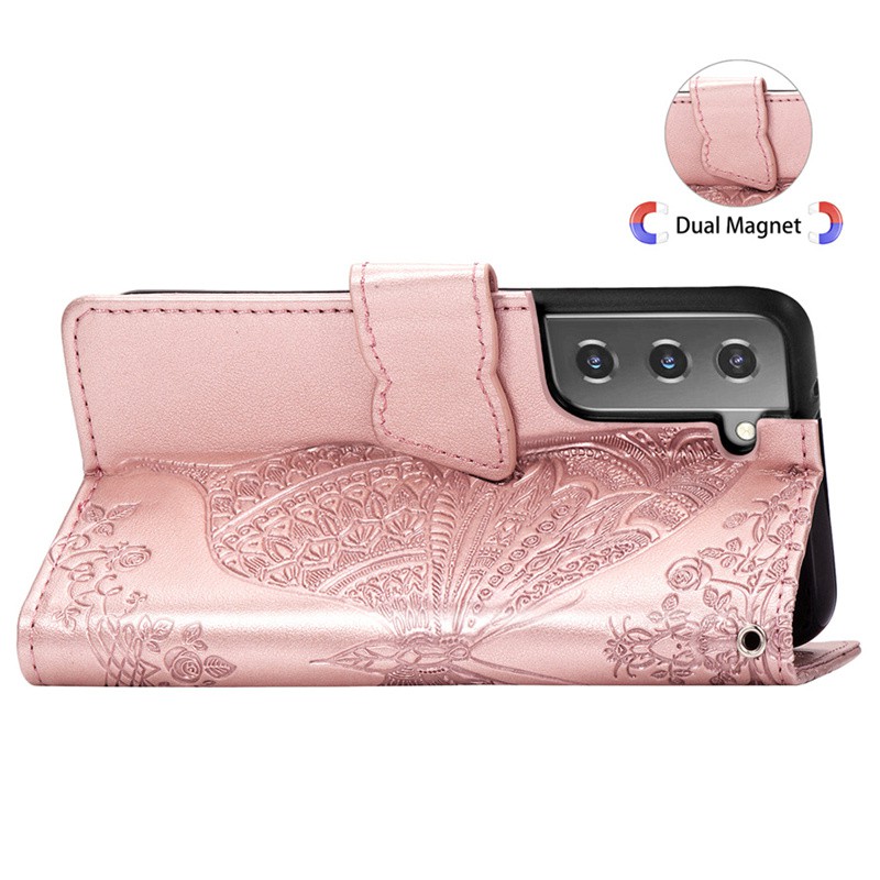 Bao Da Họa Tiết Bươm Bướm Có Ngăn Đựng Thẻ Cho Samsung Galaxy S 21 S21 S21 + Plus Ultra S21Plus S21Ultra | BigBuy360 - bigbuy360.vn