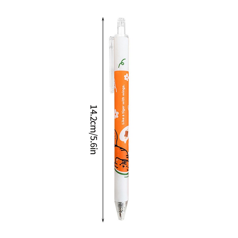 Bút Bi Mực Gel Hình Hổ Có Kẹp Ổn Định Cho Học Sinh