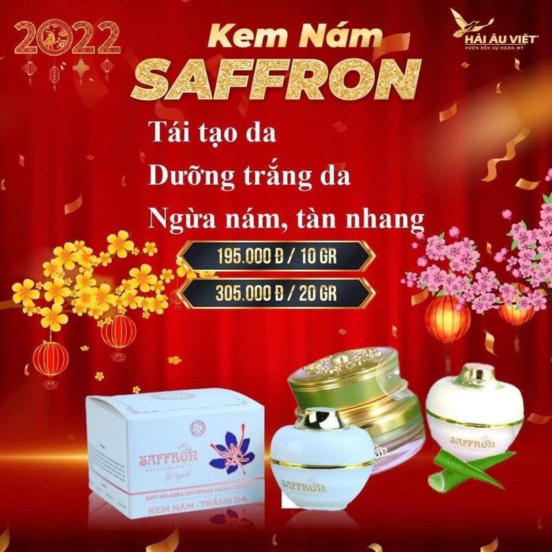 SỈ 5 HỘP KEM NÁM SAFFRON 20gr