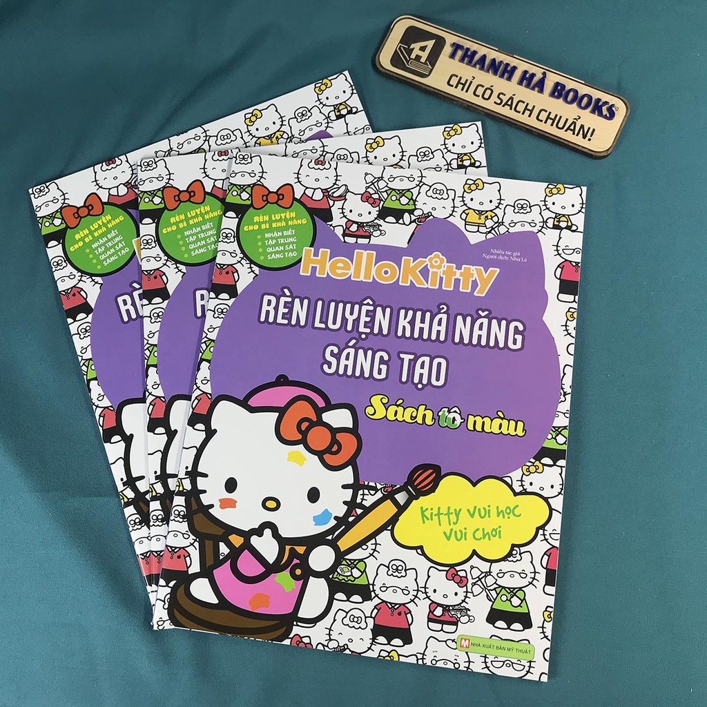 Sách - Hello Kitty - Rèn Luyện Khả Năng - Bộ 4 quyển (Sách tô màu dành cho trẻ 3+)