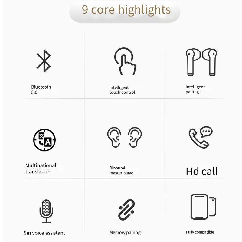 Tai Nghe Bluetooth Mới V03 Dịch Được 80 Ngôn Ngữ