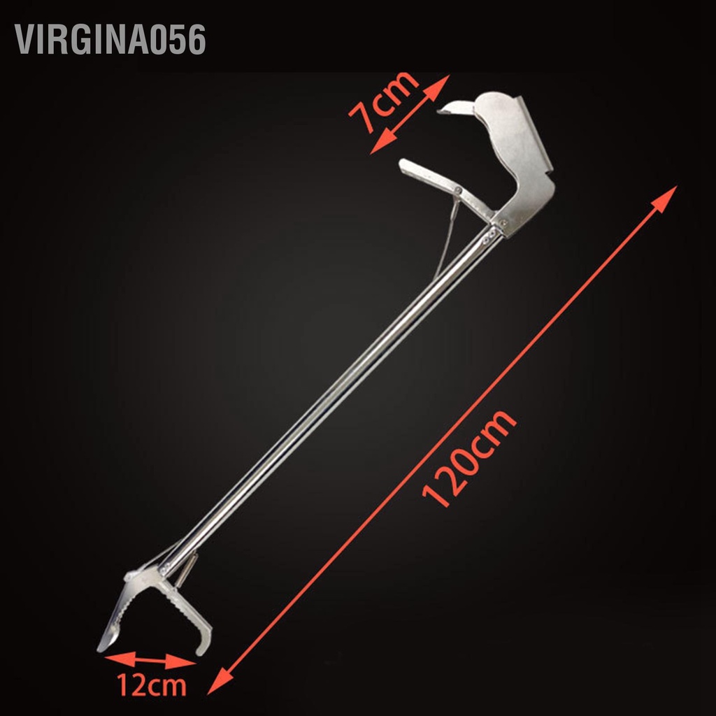 Có thể bán buôn Kẹp Rắn Bằng Thép Không Gỉ Dày Dặn Có Thể Gập Lại Kèm Khóa Cho Cua / Rắn / Tôm Hùm virgina056 Hàng giao ngay