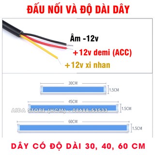 01 dây led dẻo lắp demi xi nhan chạy đuổi kiểu audi cho xe máy, ô tô - ảnh sản phẩm 6