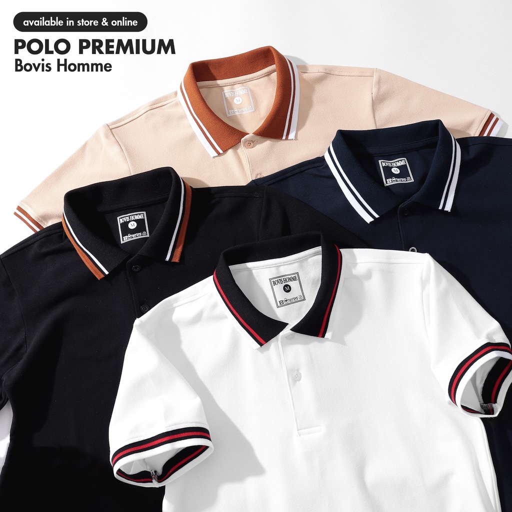 Áo Polo nam trơn Bovis Homme, nhiều màu, phom Slim-Fit vừa vặn giúp ôm dáng, chất cotton mềm mịn, thấm hút mồ hôi.