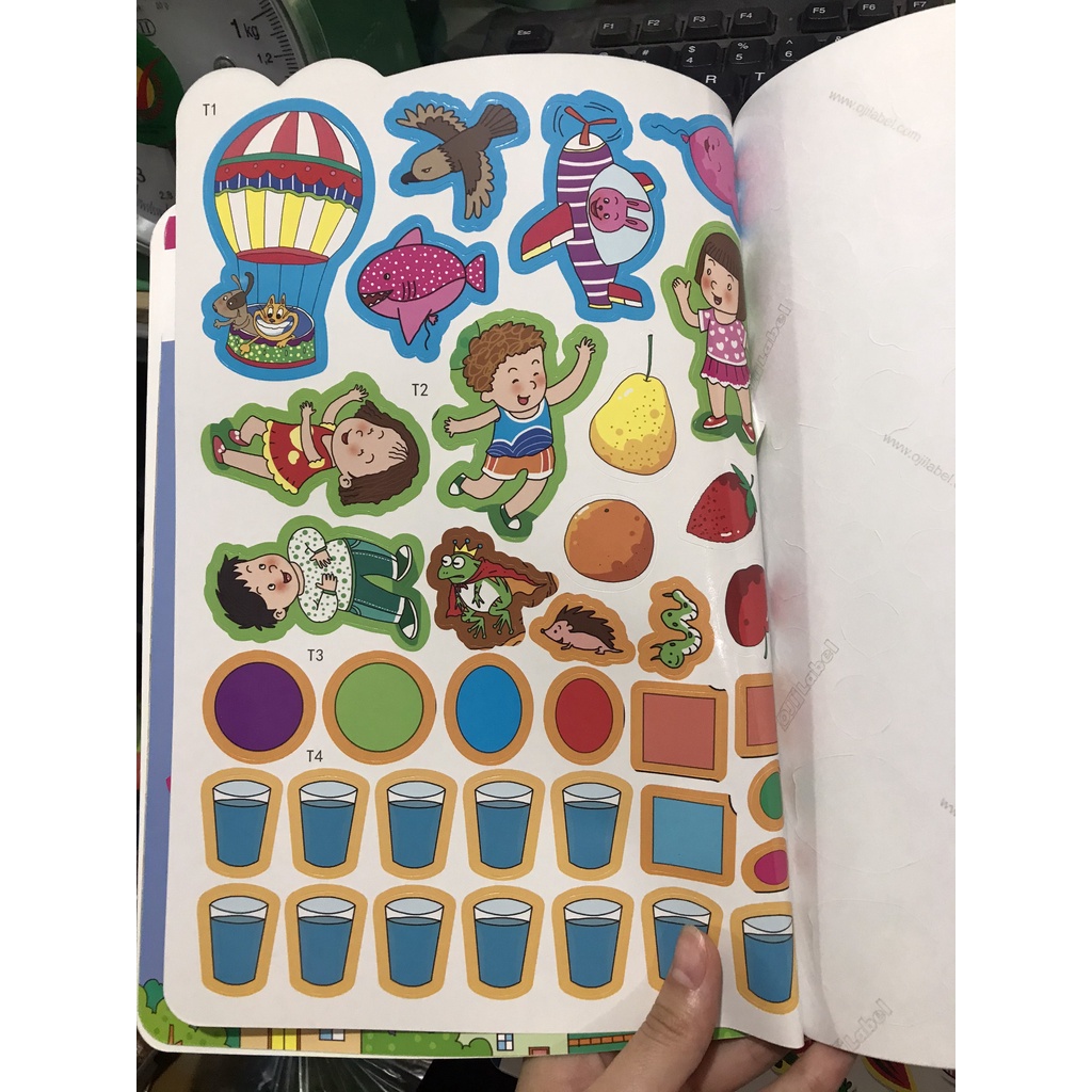 Sách - Combo 188 stickers Bóc dán thông minh ( 6 cuốn )