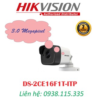 Camera hd-tvi hồng ngoại 3.0 megapixel hikvision ds-2ce16f1t-itp