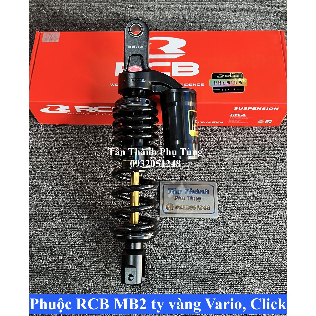 Phuộc RCB MB2 Vario, Click đen ty vàng chính hãng
