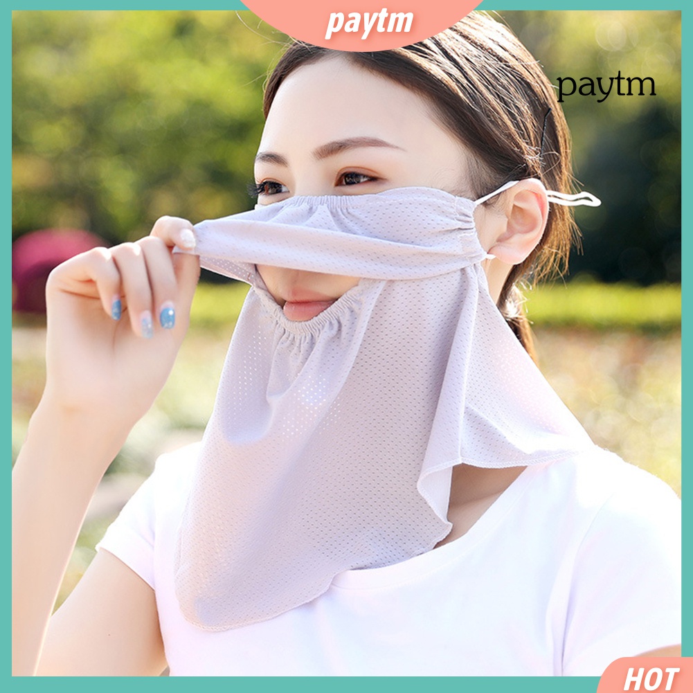 Khăn Choàng Cổ Che Phủ Cổ Chống Nắng Thoáng Khí Chống Tia UV Cho Nữ Hoạt Động Ngoài Trời