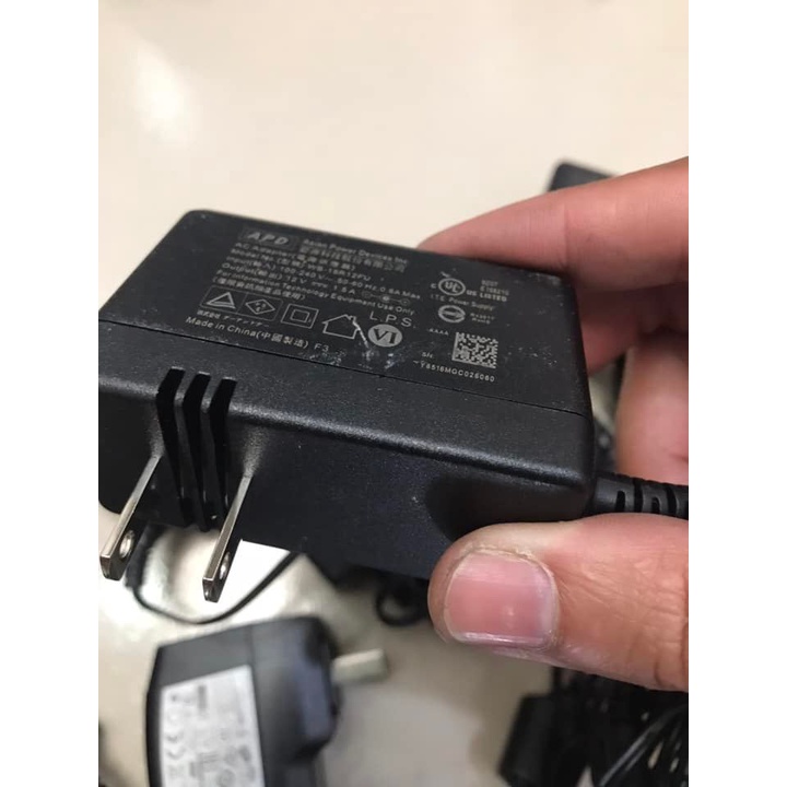 Nguồn Adapter 12v 1.5a APD, Ktec, Honor loại tốt jack 5.5x2.5mm dùng camera, modem, dock ổ cứng bảo hành