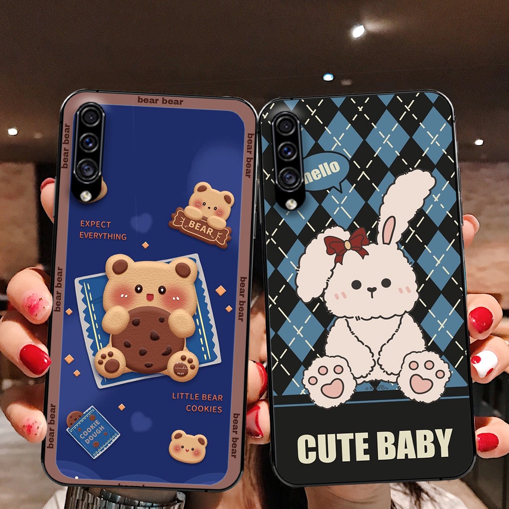 Ốp lưng Samsung A30s / A50 / A50s / A70 in hình cute, chú gấu thể thao tinh nghịch cực đáng yêu