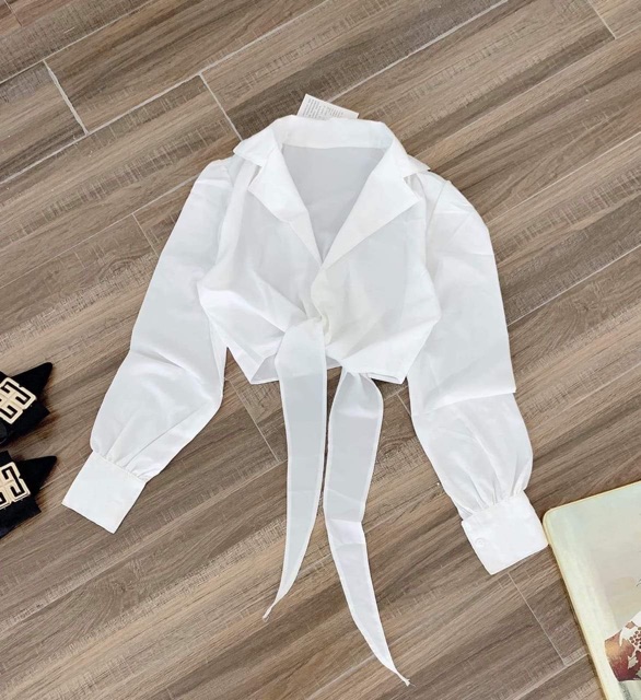 Áo sơ mi thắt eo 2 kiểu Chất đũi mềm TTG555 | BigBuy360 - bigbuy360.vn