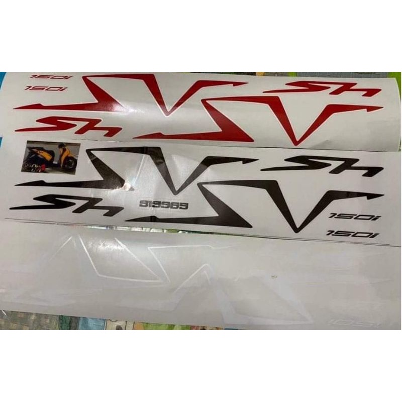 Tem chữ SV dán xe SH siêu mới TEM CHỐNG PHAI MÀU