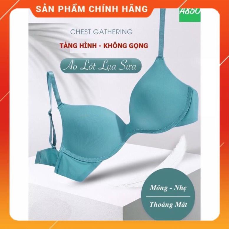 Áo Lót Su Lụa Sữa Đệm Mỏng, Không Gọng Tàng Hình Chống Lộ Viền 006