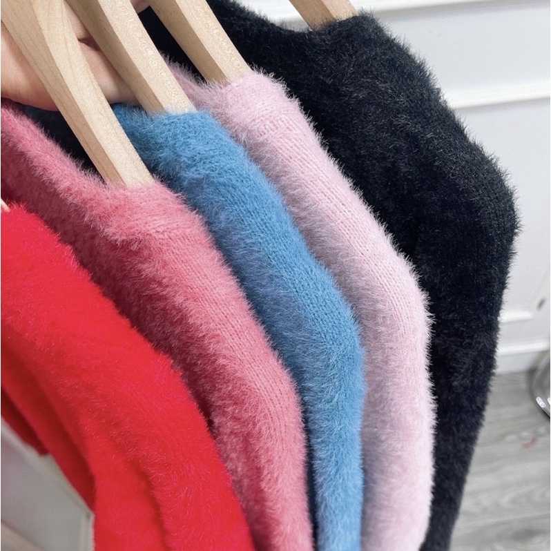 Cardigan len lông cúc đồng