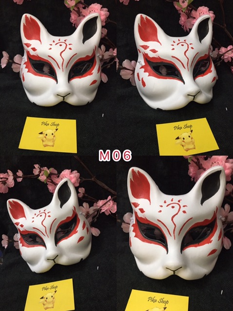 Tổng hợp các mẫu Kitsune mask bán chạy  - mặt nạ cáo cosplay