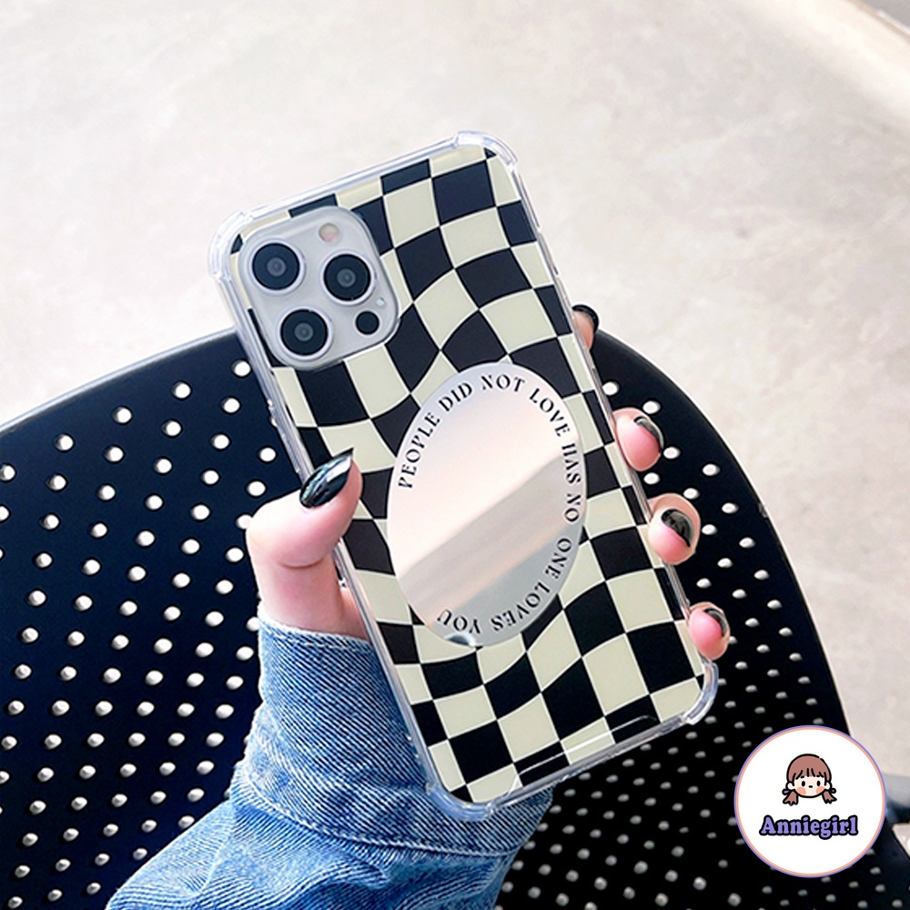 Ốp Điện Thoại TPU Mềm Chống Sốc Họa Tiết Phối Gương Trang Điểm Cho Iphone 14 13 12 11 Pro Max X Xs Max Xr 8 7 Plus