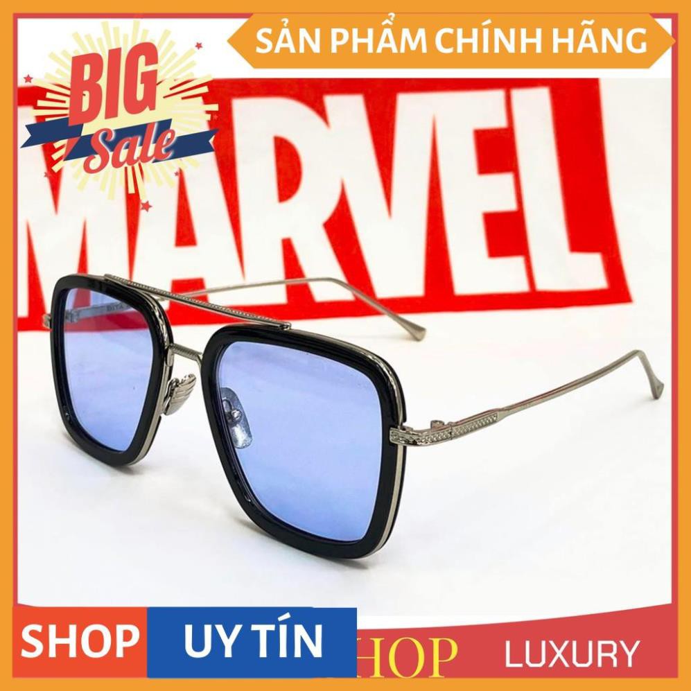 Mắt kính râm nam nữ kính mát FULLBOX HÃNG POSHOP IRON MAN EDITH gọng kim loại cao cấp chống chói tia UV thời trang | BigBuy360 - bigbuy360.vn