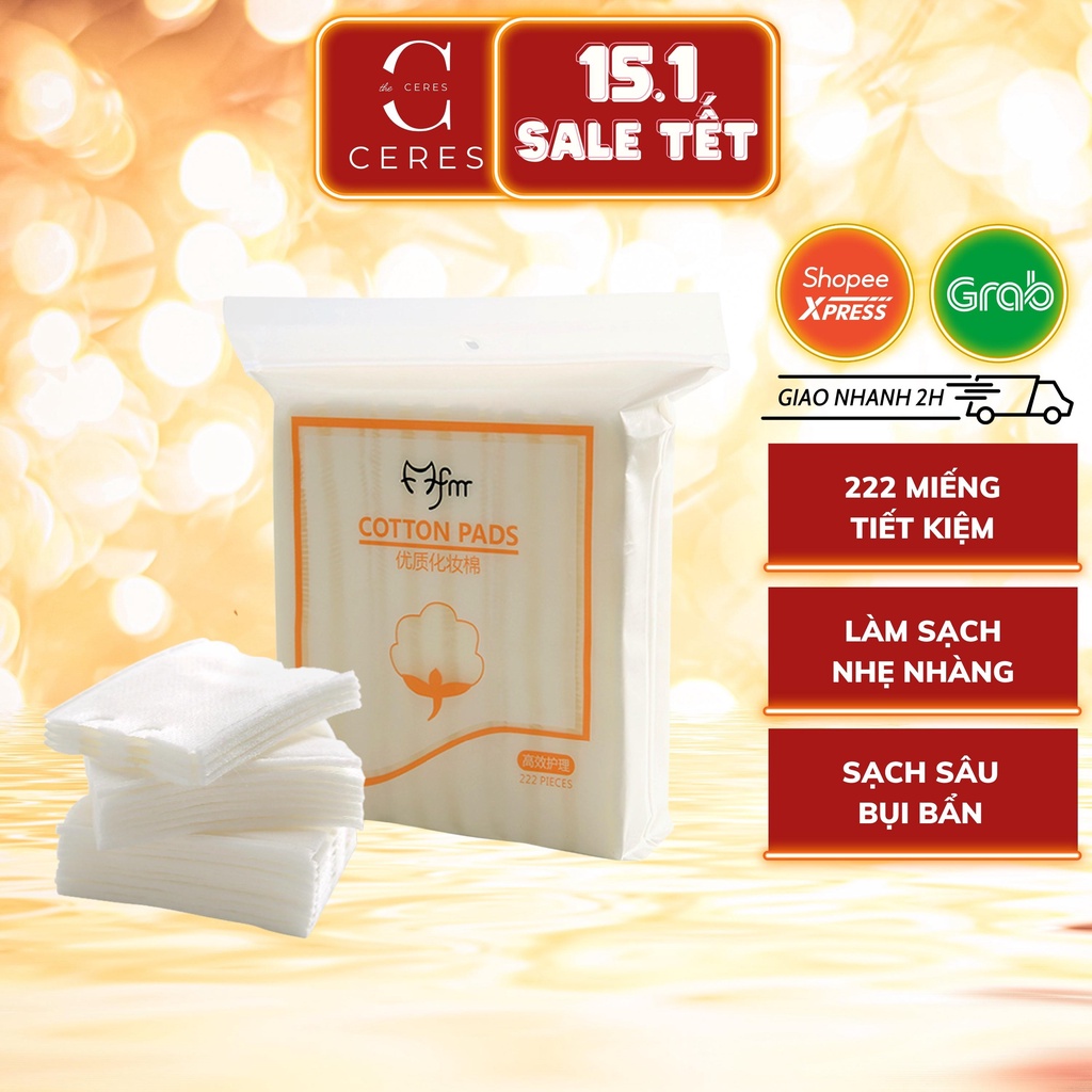 Bông Tẩy Trang Ceiba Tree 100% Cotton 140 Miếng