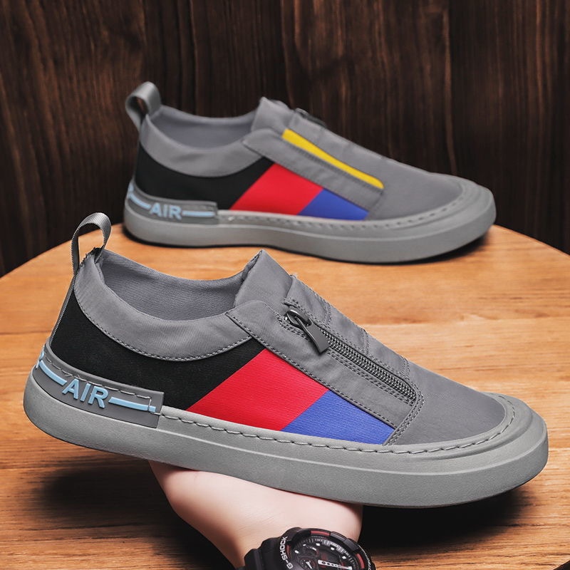 Giày Vải Canvas Thoáng Khí Phong Cách Mới Thời Trang Mùa Hè Cho Nam Sinh Bou303