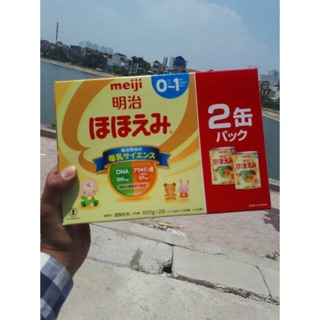 Combo 02 sữa meiji nội địa nhật bản số 0 lon 800g