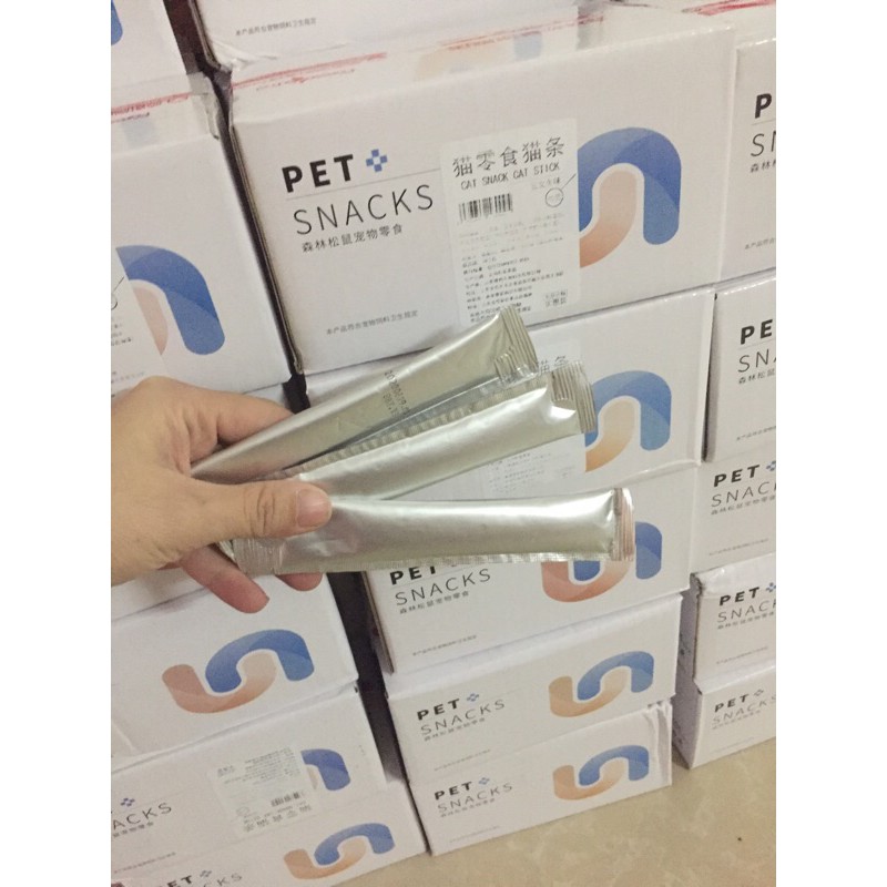 Combo 60 thanh súp thưởng PET SNACK cho mèo