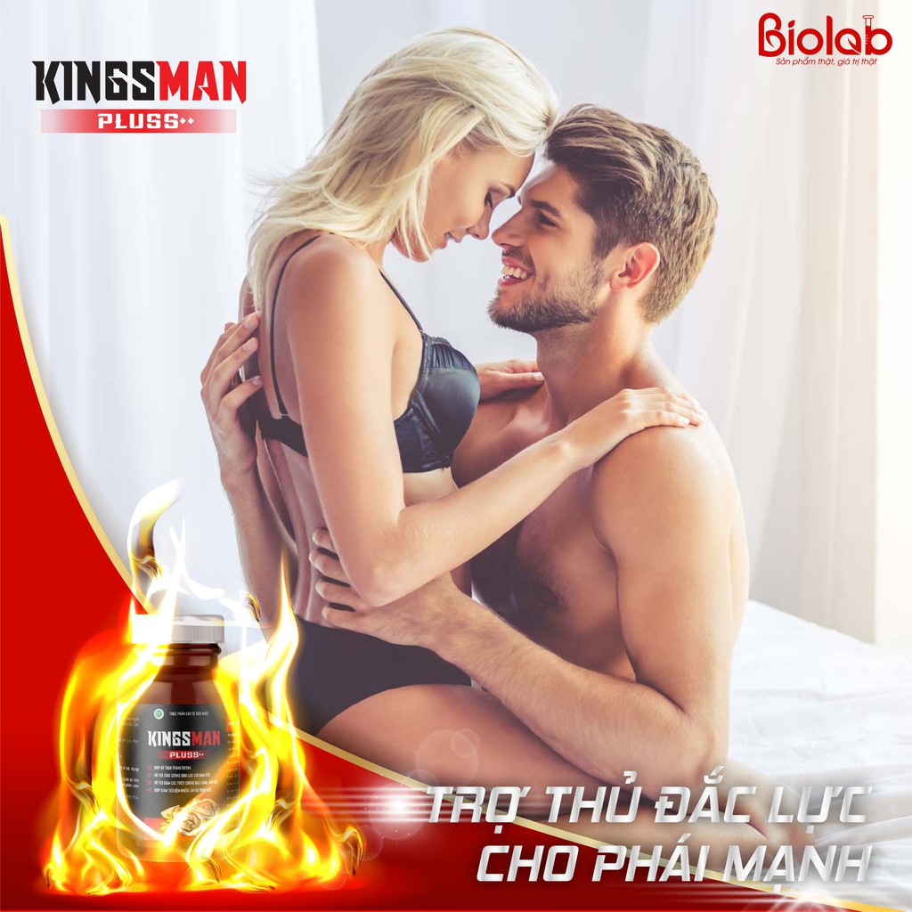 Kingsman Pluss ++ Bổ thận tráng dương, tăng cường sinh lực cho nam giới - Dược Biolab