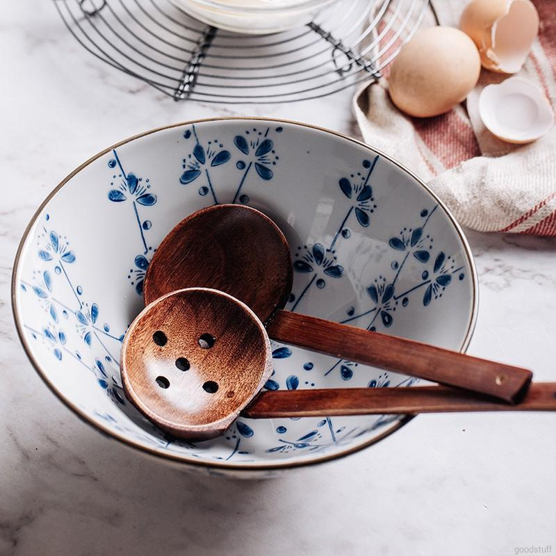 Muỗng Múc Canh Cán Dài Bằng Gỗ Phong Cách Nhật Bản Tiện Dụng