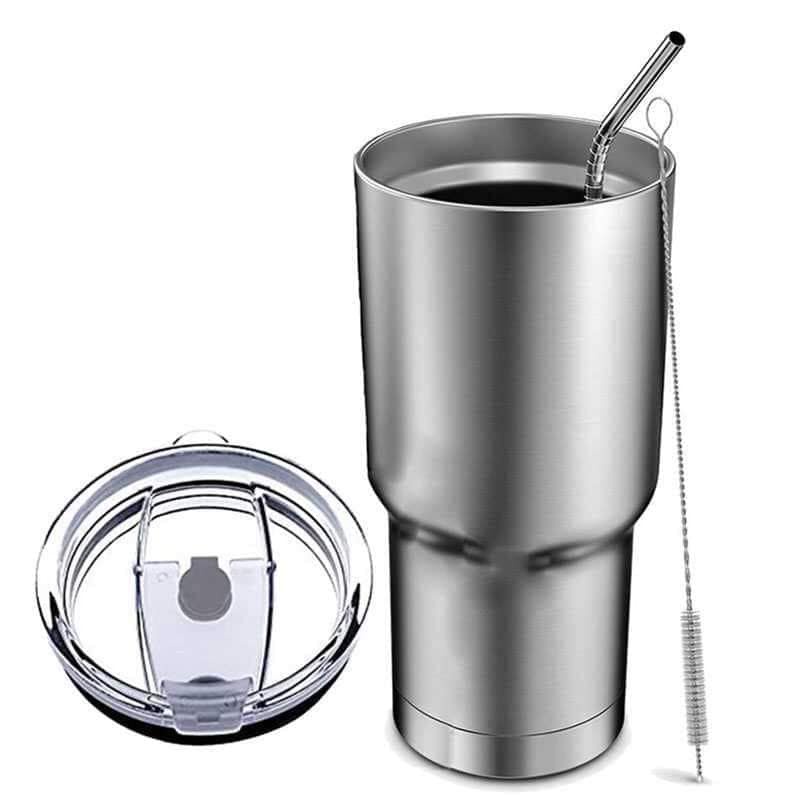 Ly Giữ Nhiệt 900ml - Tặng Kèm Túi + 2 Ống Hút Inox + + Nắp Chống Tràn + Cọ Rửa
