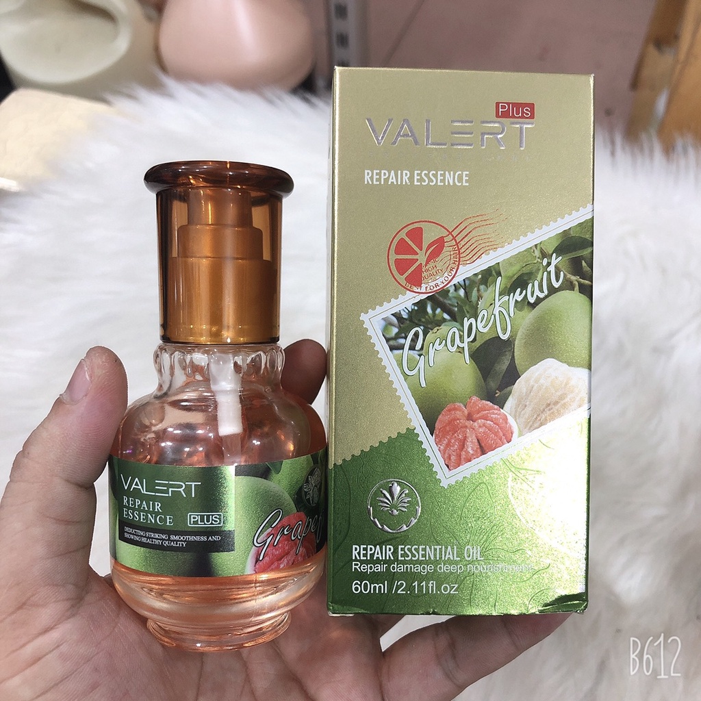 Tinh dầu bưởi Grapefruit Valert dưỡng tóc,làm dầy và ngăn rụng tóc 60ml