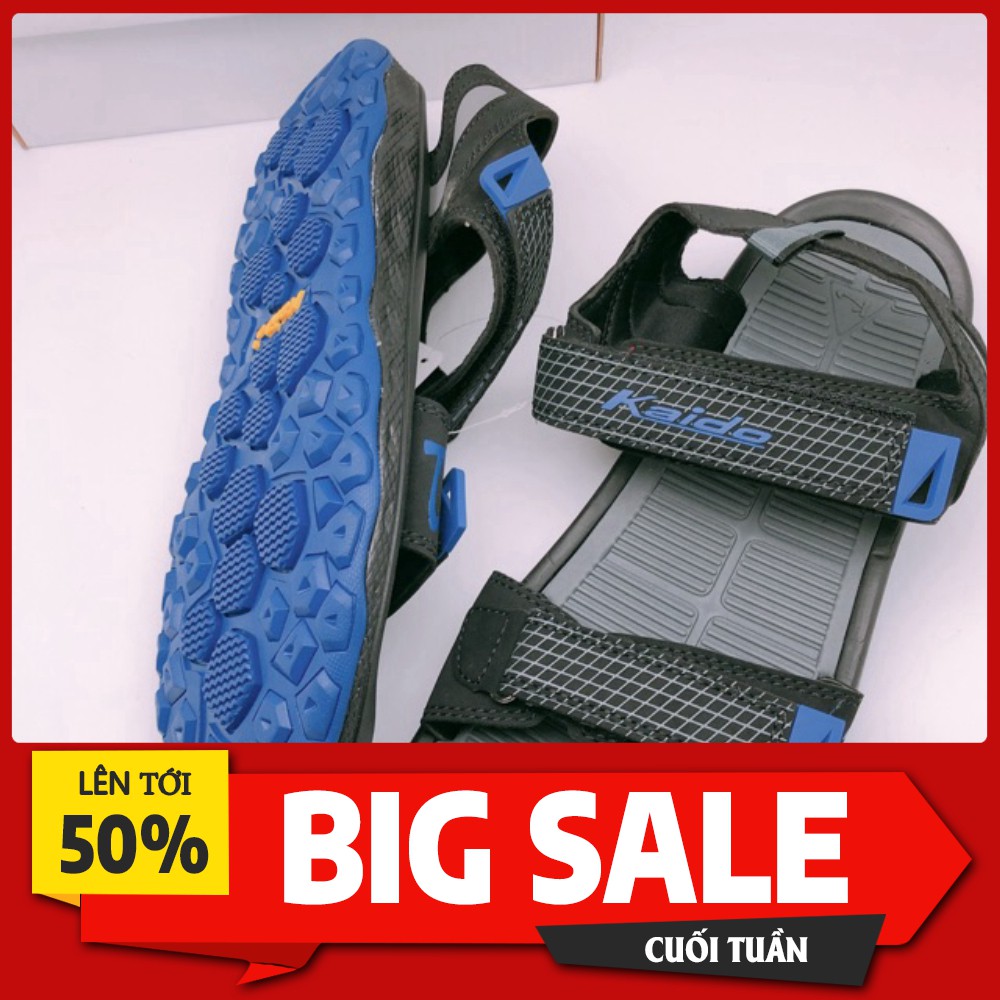 SALE OFF _Dép Quai Hậu Sandal Nam KAIDO 2 Màu Xanh và Đen Cực Chất _Giá Cực Hot