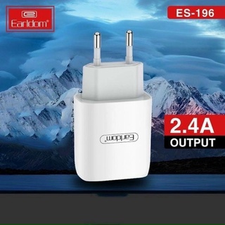 Bộ sạc nhanh samsung micro chính hãng earldom es-196 sạc nhanh 2.4a gồm củ sạc dây sạc