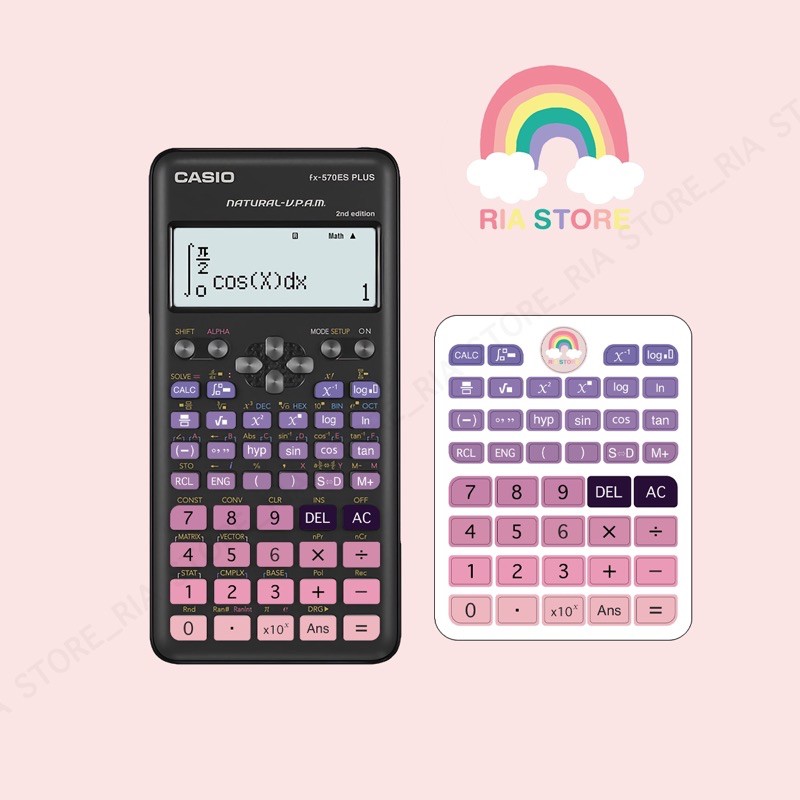 Miếng dán nút phím máy tính casio 570-2nd