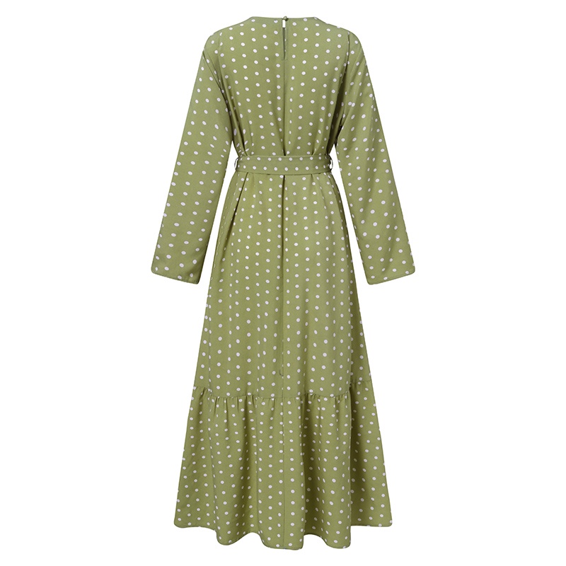 Đầm maxi ZANZEA tay dài nhiều tầng in họa tiết thời trang dành cho bạn nữ