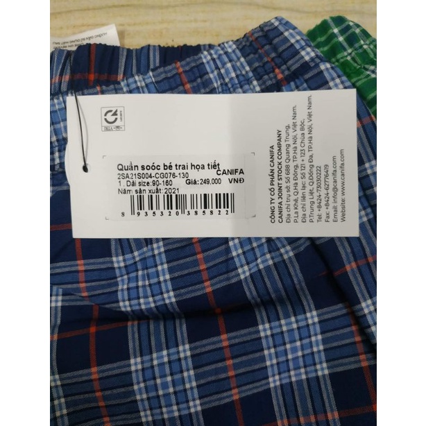 Set 2 quần đùi thô bé trai Canifa