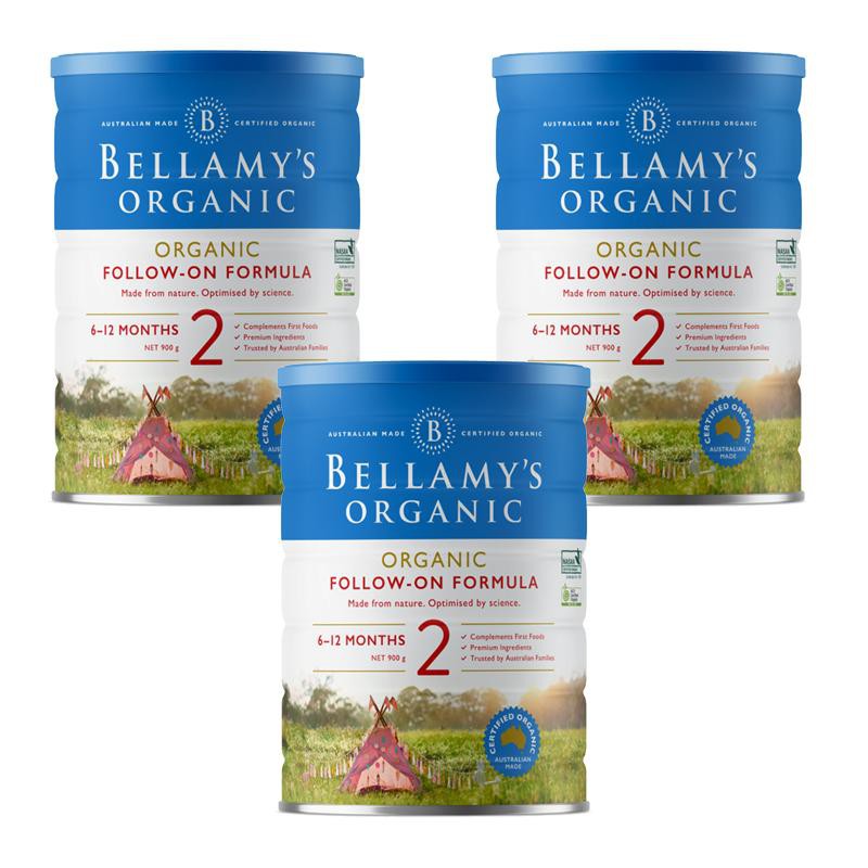 Sữa bột Bellamy’s Organic Úc lon 900g số 1-2-3-4 (date 2022)