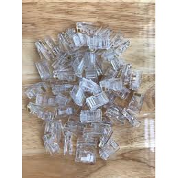 Đầu Bấm Mạng RJ45 Chất Liệu Nhựa (1 hộp/ 100 Đầu Mạng) - Giá Thành Rẻ, Chất Lượng Tốt