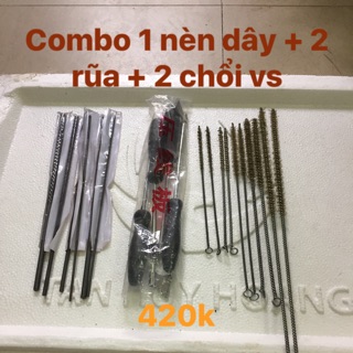 Combo 1 bộ nèn dây + 2 bộ rũa + 2 bộ chổi vs