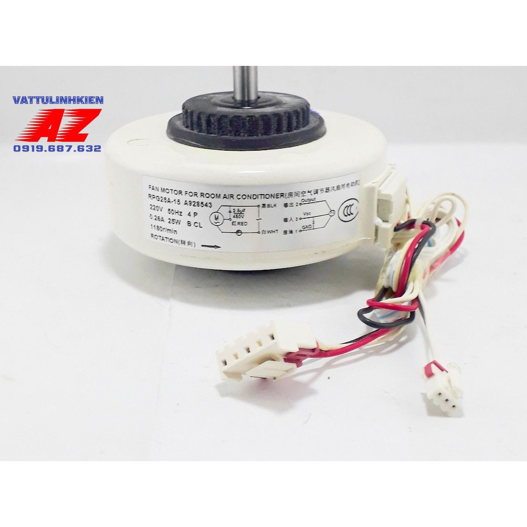 Motor quạt AC220V-25W, 6 dây dùng cho Điều hòa PANASONIC-FUNIKI