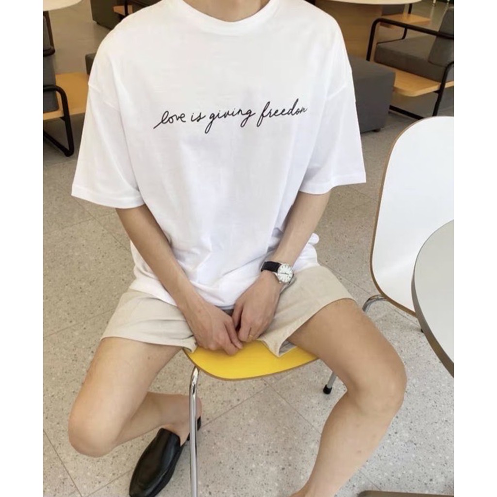 Áo thun nam nữ unisex Stee LOve is freedom Trùm Unisex - Giá sỉ Unisex | BigBuy360 - bigbuy360.vn