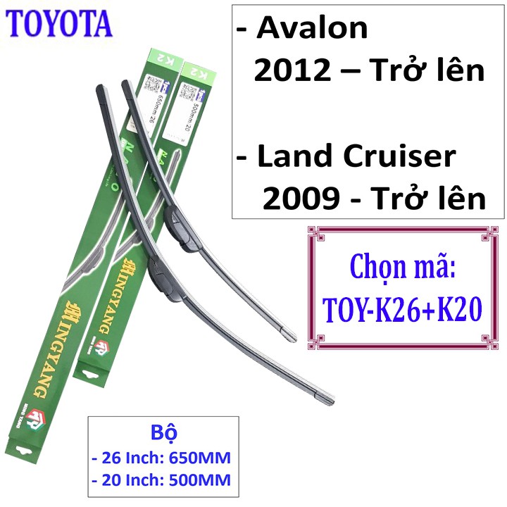Cầngạt nước mưa ô tô Nano dành cho xe Land Cruiser, Avalon: Và Các Dòng Xe Khác Hãng Toyota - vo2_store