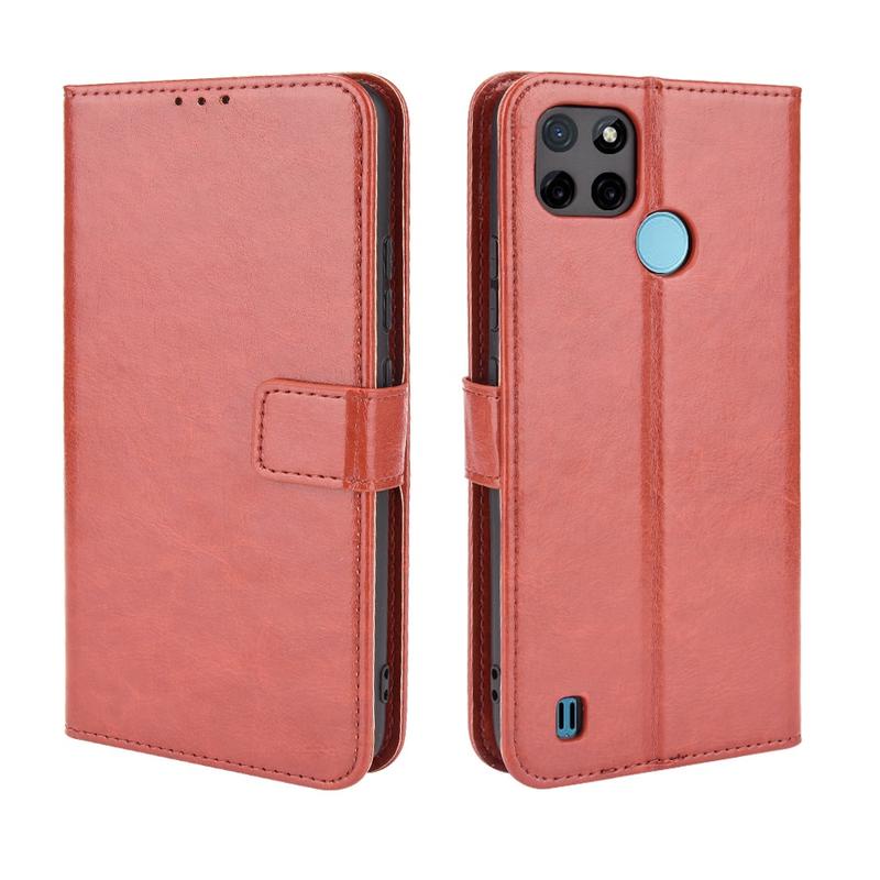 Bao Da pu Điện Thoại Nắp Lật Kèm Ngăn Đựng Thẻ Cho realme c25y c21y c21 c17 c15 c12 c25s c25 c11 2021 Ốp