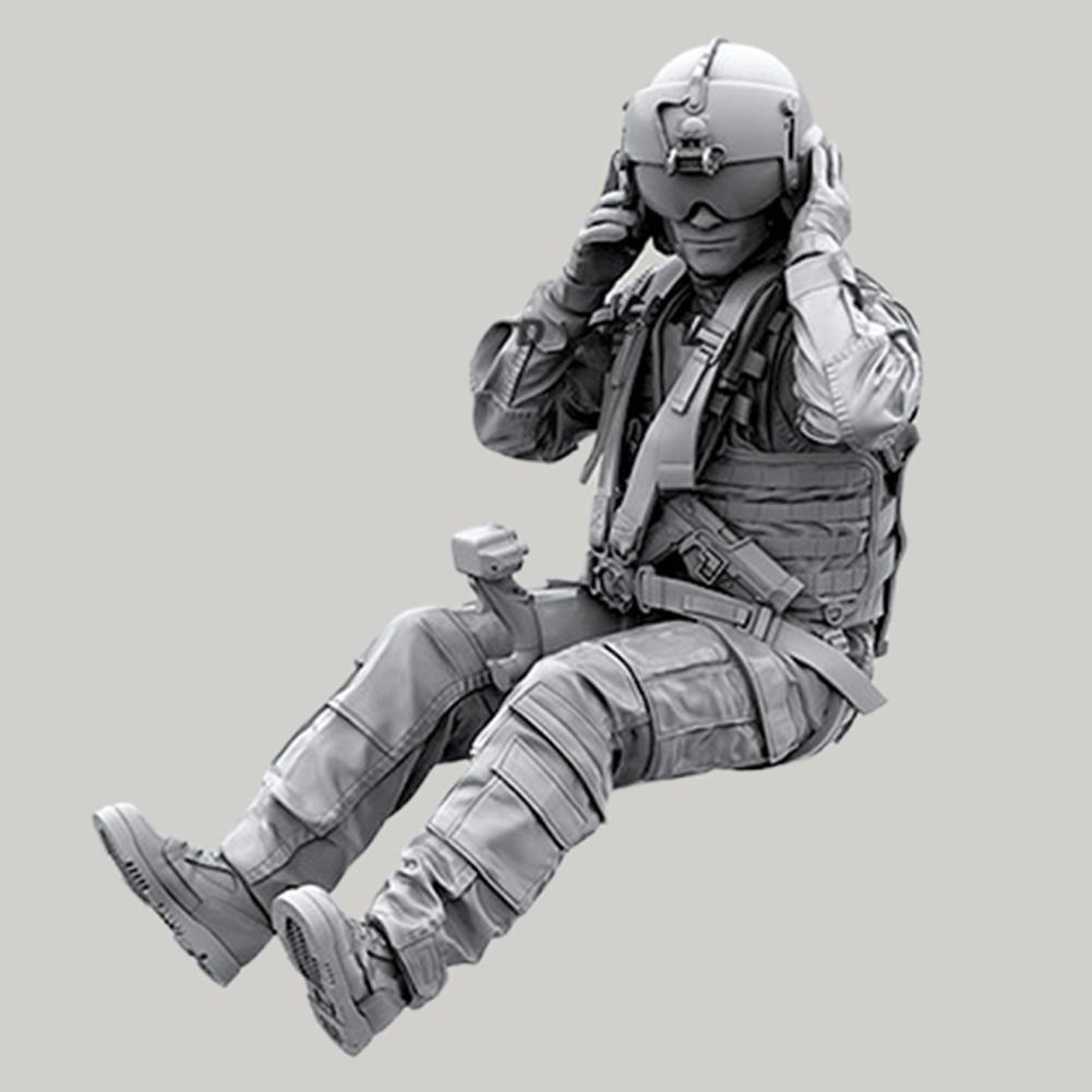 1 / 35 Hoa Kỳ. Mô Hình Người Lính Trực Thăng A-696 J2V3 Bằng Nhựa Resin